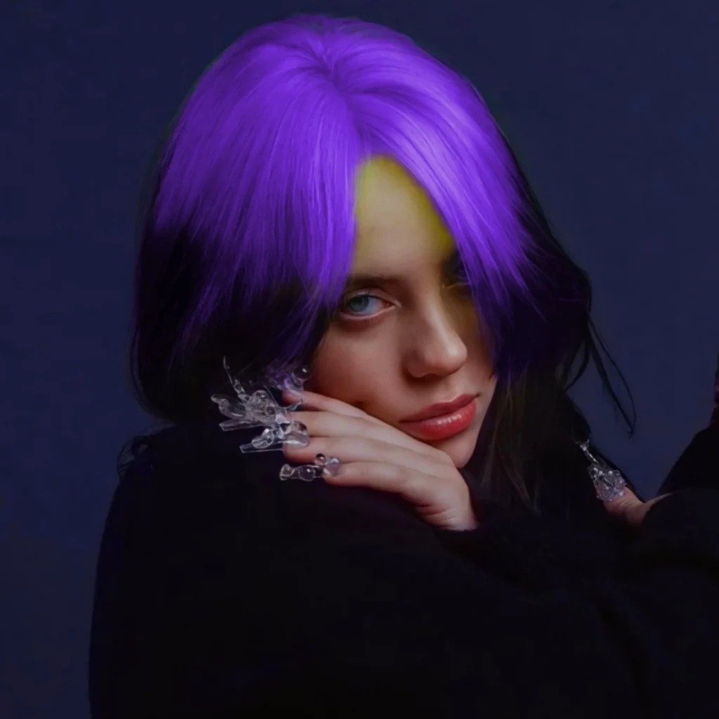 Billie Eilish PFP Purple Billie Eilish PFP Purple