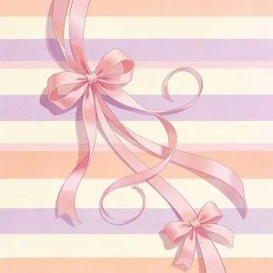 Soft Pink Coquette PFP Bows Ribbons