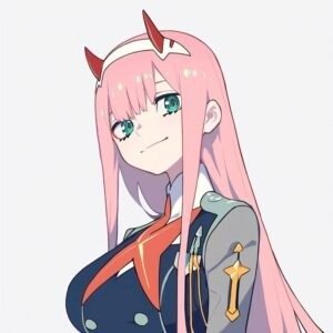 Zero Two Anime Pfp Displaying Sharp Eye Emphasis Zero Two Anime Pfp Displaying Sharp Eye Emphasis